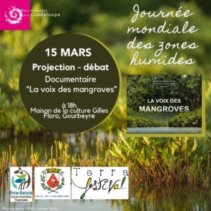 Projection-débat documentaire "La voix des mangroves", le vendredi 15 mars 2024.