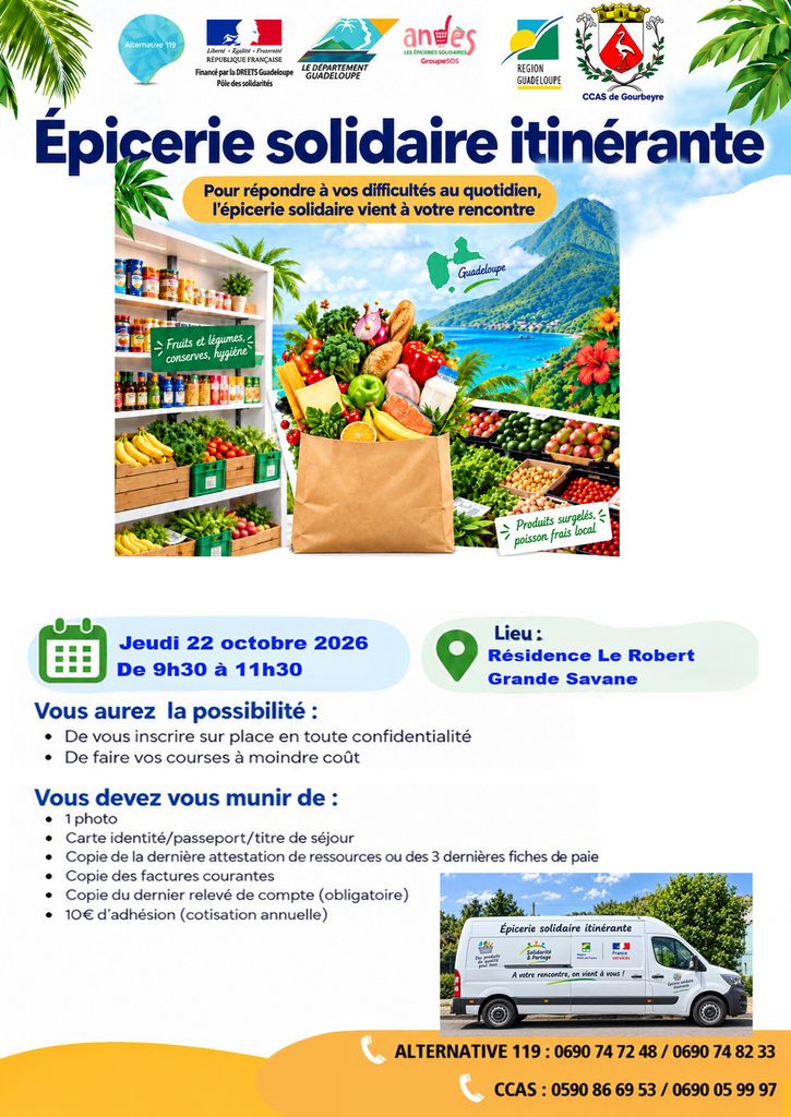 Epicerie solidaire avec  avec l'association "Alternative 119".