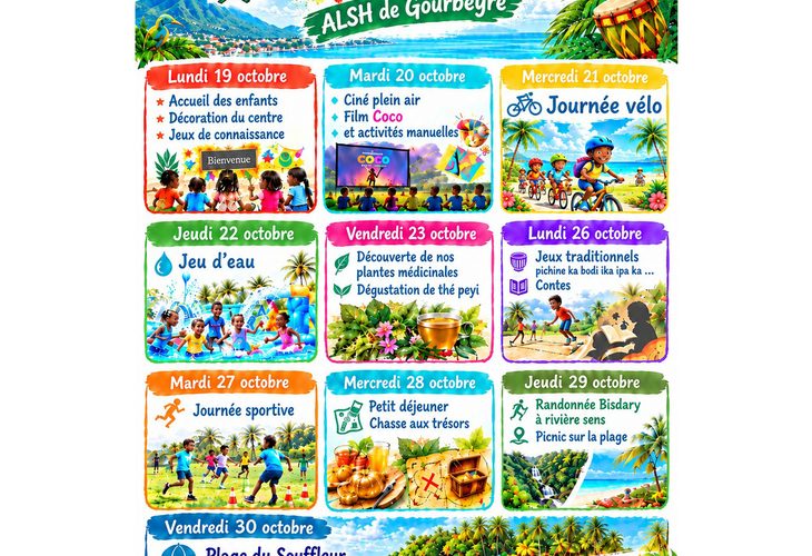 Programme détaillé de l'ALSH