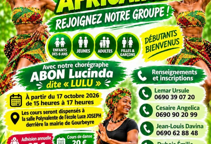 Cours de danse à Gourbeyre