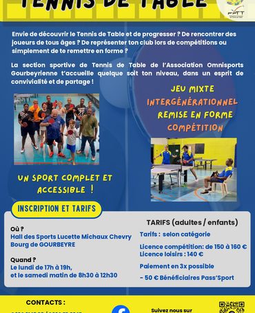Pour les sportifs de tous les âges.